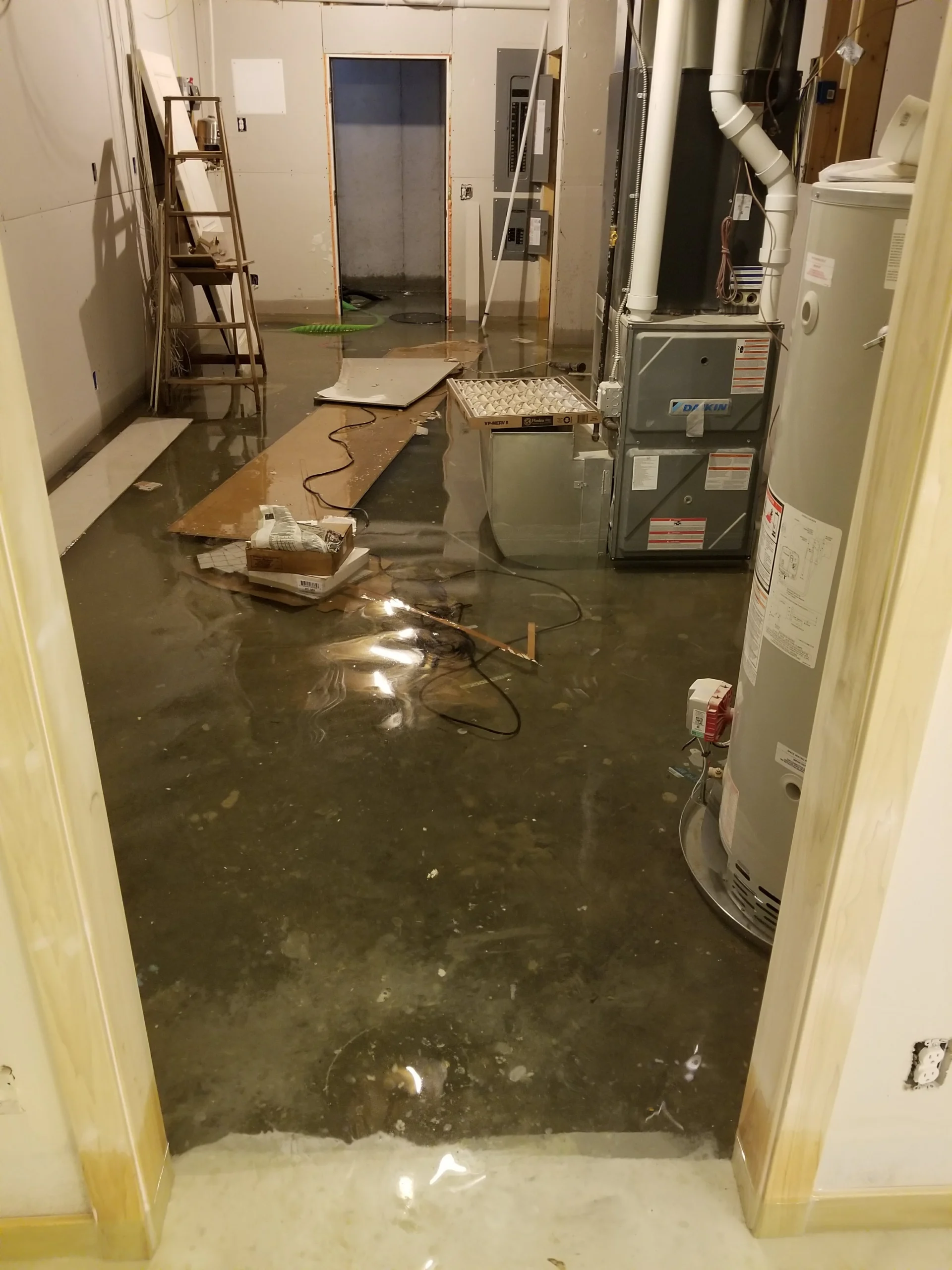 flooded basement battle creek mi