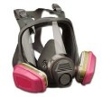 Pictures shows respirator mask used by Bailtek during mold remediation
