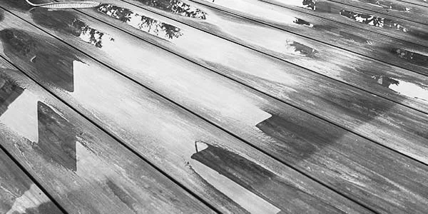 water damaged floor in need of commercial water damage restoration